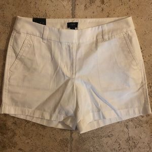 White J. Crew 5” short NWT Size 4